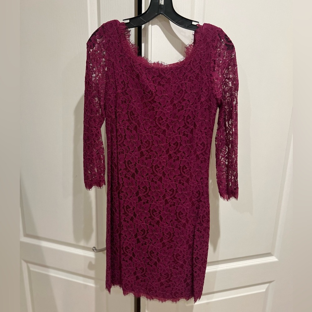 DVF lace dress